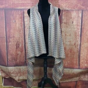 LeModa  Chevron scarf cardigan